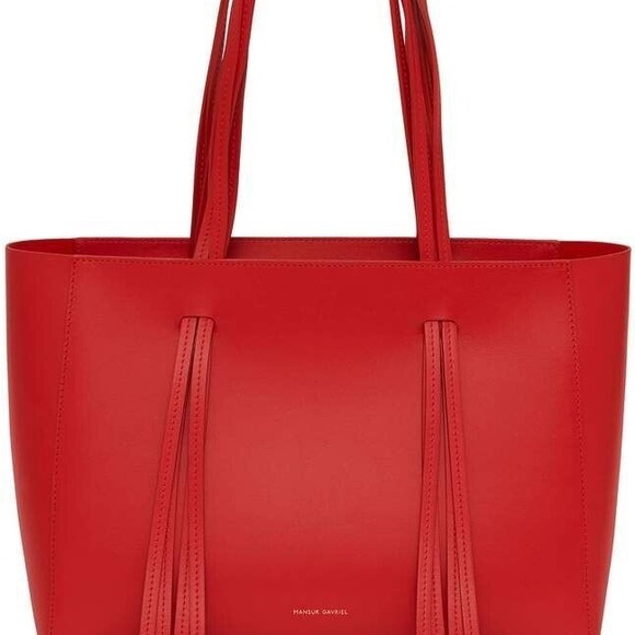 MANSUR GAVRIEL Red Fringe Handbag - Picture 3 of 10